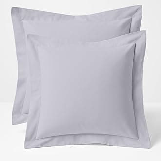 Comfort Beddings Export Quality 450 Thread Count 100% Egyptian Cotton Decorative Continental Pillowcases Pack Of 2 - Silver Grey (Decorative/Square Size 60 x 60 CM)
