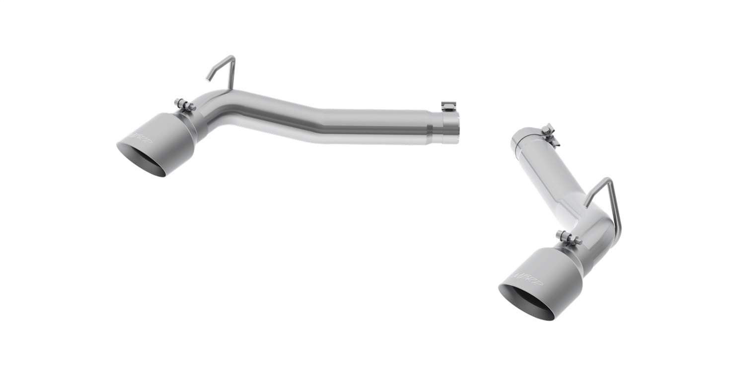 S7019AL 3" Axle Back Exhaust System, Muffler Delete, Aluminized for Chevy Camaro
