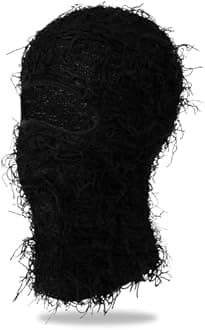 MGBPEI Distressed Balaclava Ski Mask for Men/Women Knitted Full Face Ski Mask Windproof Neck Warmer