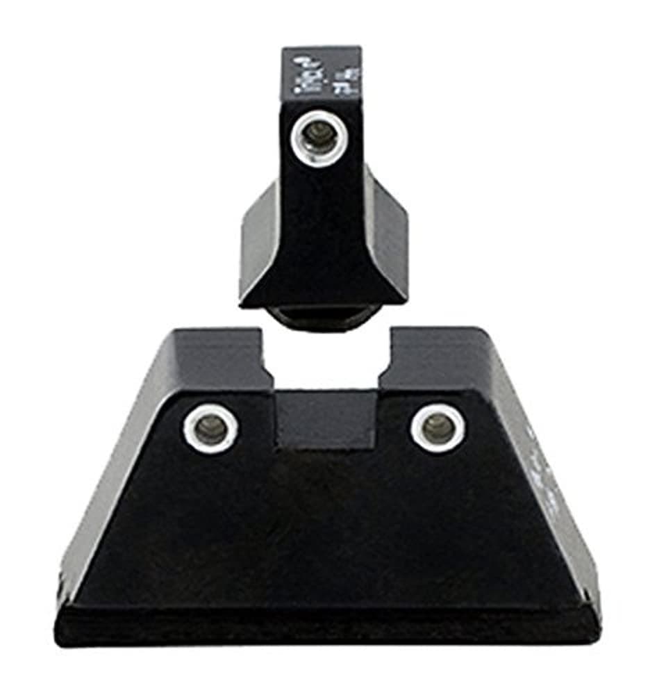 Trijicon Glock Suppressor Night Sight Set, White Front/White Rear with Green Front Lamp & Orange Rear Lamps