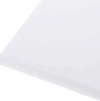 Rebower 1219 x 152 x 12mm HDPE Plastic Sheet, High Density Polyethylene Sheet Cutting Board White Solid Block, [for Marine, DIY, Home Floor]