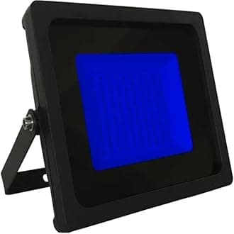 100W Blue LED Slimline Floodlight, Waterproof Outdoor Light, IP65 Rated Light...