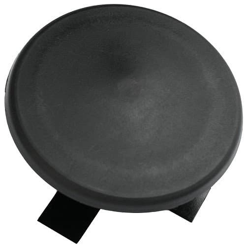 3-1/2" Round Light Pole Top Cap- Black Plastic