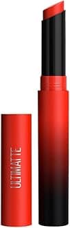 Maybelline New York Lipstick, Matte Finish, Bold Colour, Enriched With Jojoba Oil, Color Sensational Ultimattes, 299 More Scarlet, 1.7 g