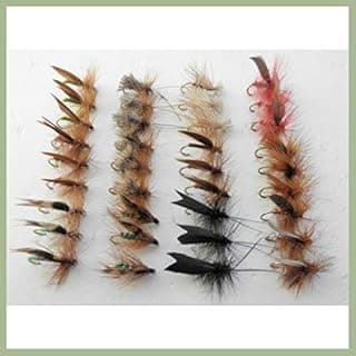 Sedge Trout Flies, 36-Pack, 12 Patterns, Size 10/12, Dry Fishing Flies SF5Y