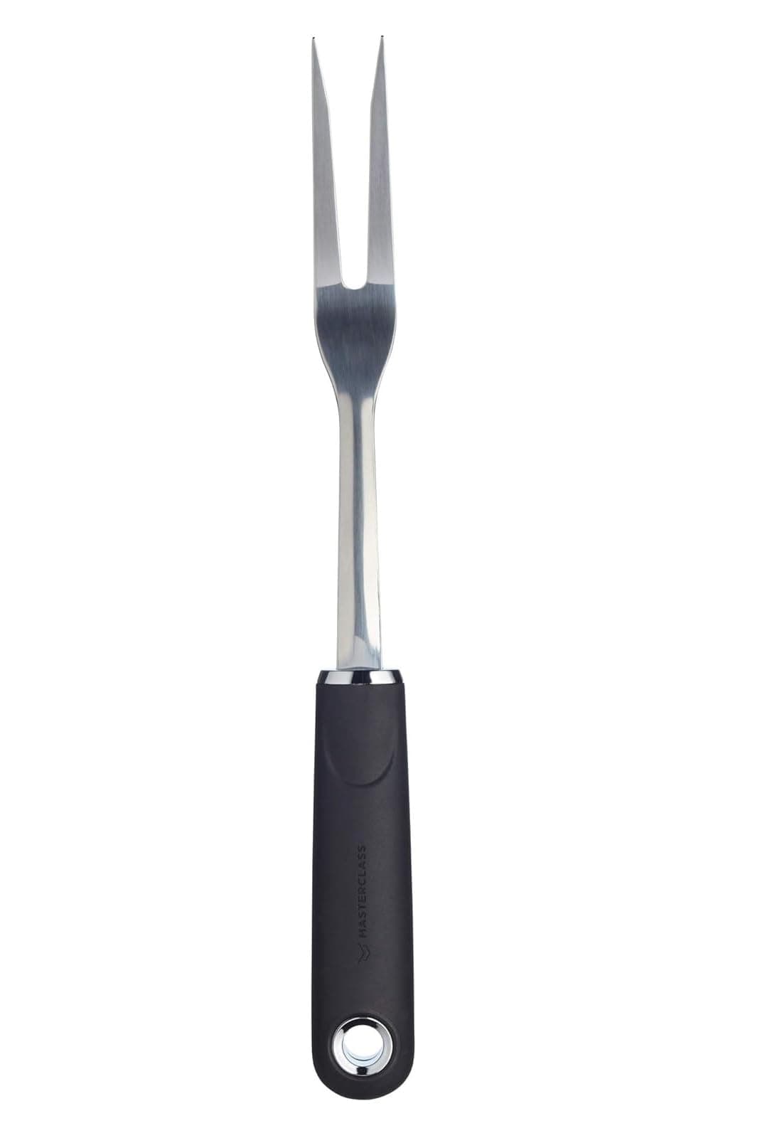 MasterClass Carving Fork with Soft Grip Handle, Stainless Steel, 32 cm
