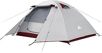 Forceatt Tent, 2-4 Man Tent for Camping, Easy Setup Lightweight Two Doors PU3000mm Waterproof Dome Tent, Windproof Instant Outdoor Tent Suitable for Traveling, Beach, Camping, Hiking, Mountaineering