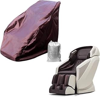 Full Body Shiatsu Massage Chair Protector - Waterproof & Dustproof, Universal Zero Gravity Single Recliner Chair Cover - Folding with Zipper (160 x 100 x 140cm/63 x 39 x 55inch, Brown)