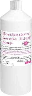 Horticultural Gentle Liquid Soap 1 litre (or select 250ml) Biodegradable and derived from plant oils 1000ml - Use with PINK SUN Organic Neem Oil for Natural Neem Spray 1L