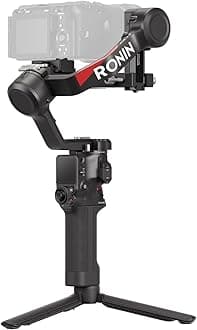 DJI RS 4, 3-Axis Gimbal Stabilizer for DSLR and Mirrorless Cameras Canon/Sony/Panasonic/Nikon/Fujifilm, 2nd-Gen Native Vertical Shooting, 2-Mode Switch Joystick, Teflon Axis Arms, Camera Gimbal