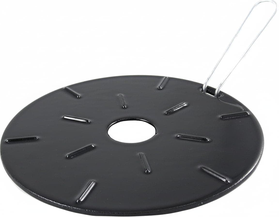Ilsa Cast Iron Heat Diffuser Plate – 8.25 Inch, Black, Flame Guard for Gas Stoves, Even Heat Distribution for Simmering