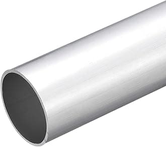 DMiotech (38mm OD x 35mm ID) 6063 Aluminum Round Tube 300mm Length Industry Metal Tubing for Machinery Frame Construction DIY Projects