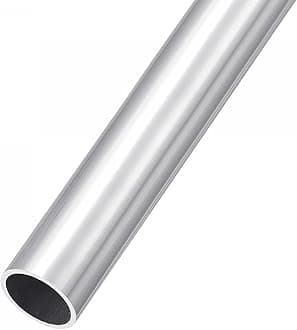 sourcing map 6063 Aluminum Tube (21mm OD x 18mm ID x 300mm L), Aluminum Round Tubing - for Home Furnishing, Machinery, DIY Handicraft