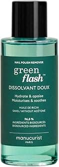 Manucurist - Green Flash Gel Nail Polish Remover - Effective Plant-Based - Acetone-Free - Floral Scent - 3.38 fl oz