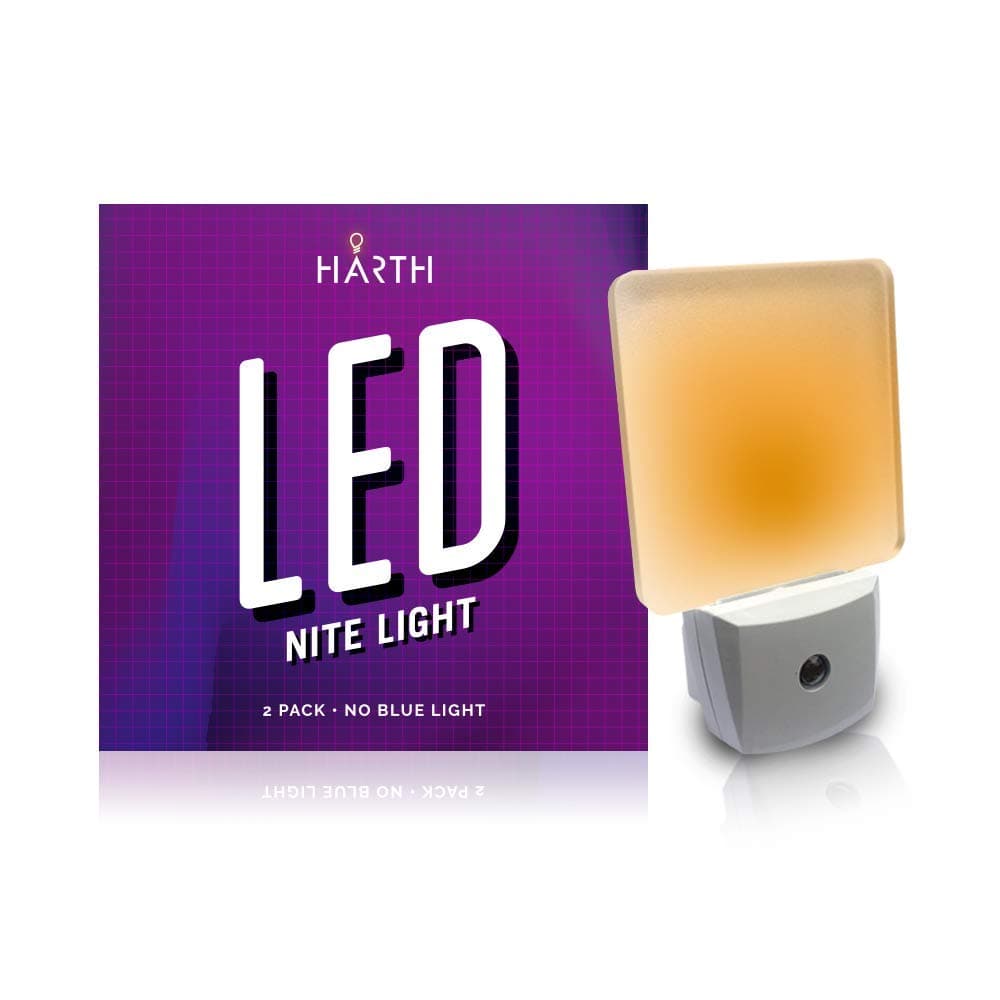 Sleep Mode 2 Night Lite (2-Pack) Sleep Mode Nite Lite with No Blue Light. Perfect for Nursery, Bathroom, Hallway. Auto On/Off Amber Color, Promotes Natural Melatonin Release. (2 Pack)