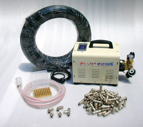 Gowe High powered outdoor cooling system for small restaurant ect.Mist cooling system.UP TO 20PCS MIST NOZZLE 20METER TUBING