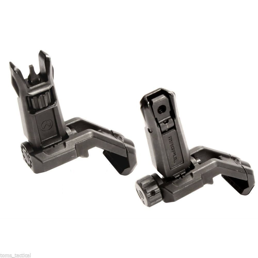 MBUS Pro Offset Front and Rear Flip Up Backup Sights - 526-525 - Black