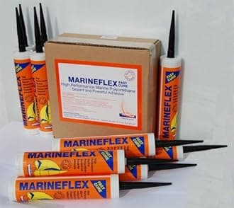 10 Tubes of High Performance Marine Polyurethane Adhesive and Sealant - White