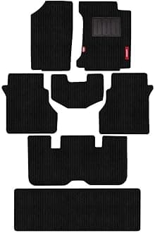 Elegant Polypropylene, Vinyl Custom Fit Car Mat Compatible with Kia Carnival - Cord Black