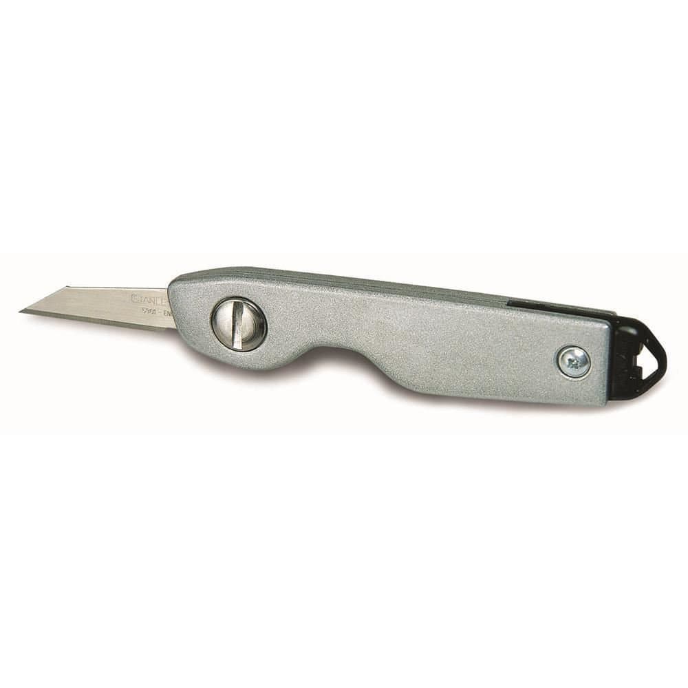Stanley 0-10-598 Hobby Knife with Folding Blade 110 mm Length Metal Body with Locking Mechanism Includes 2 Blades