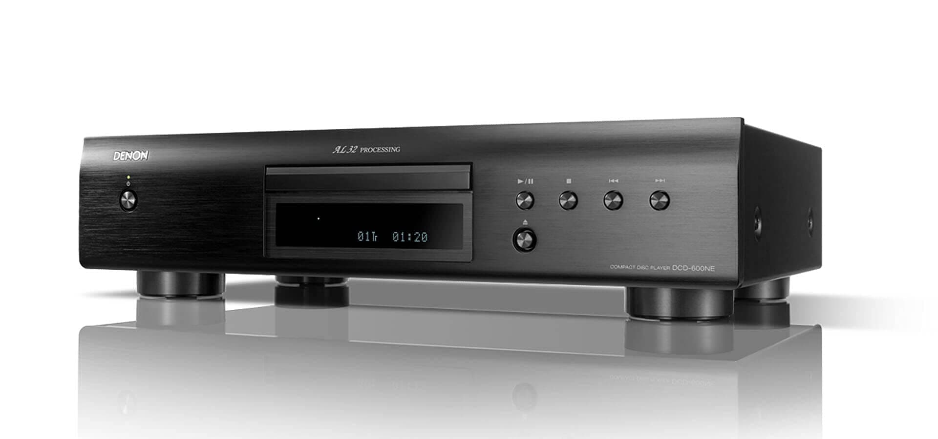 DCD-600NE CD Player, HiFi System, CD-R/RW, MP3, WMA, Pure Direct Mode, AL32 Processing, Optical Output - Black