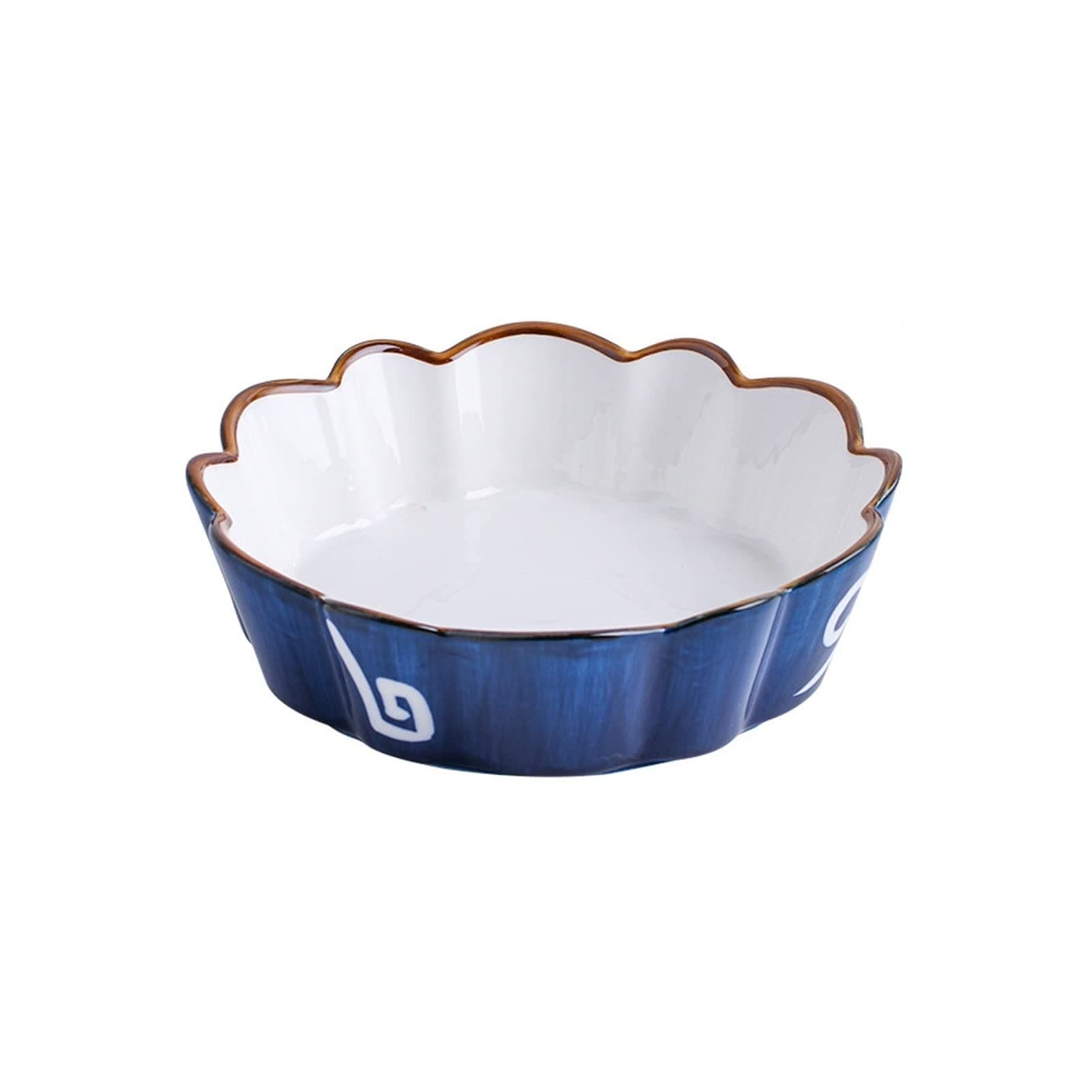 Baking Dish Household Baking Round Ceramic Baking Bowls Multifunctional Kitchen Dishes Baking Mold Steamed Egg Bowl Lasagna Pans (Color : C, Size : 6 inch)