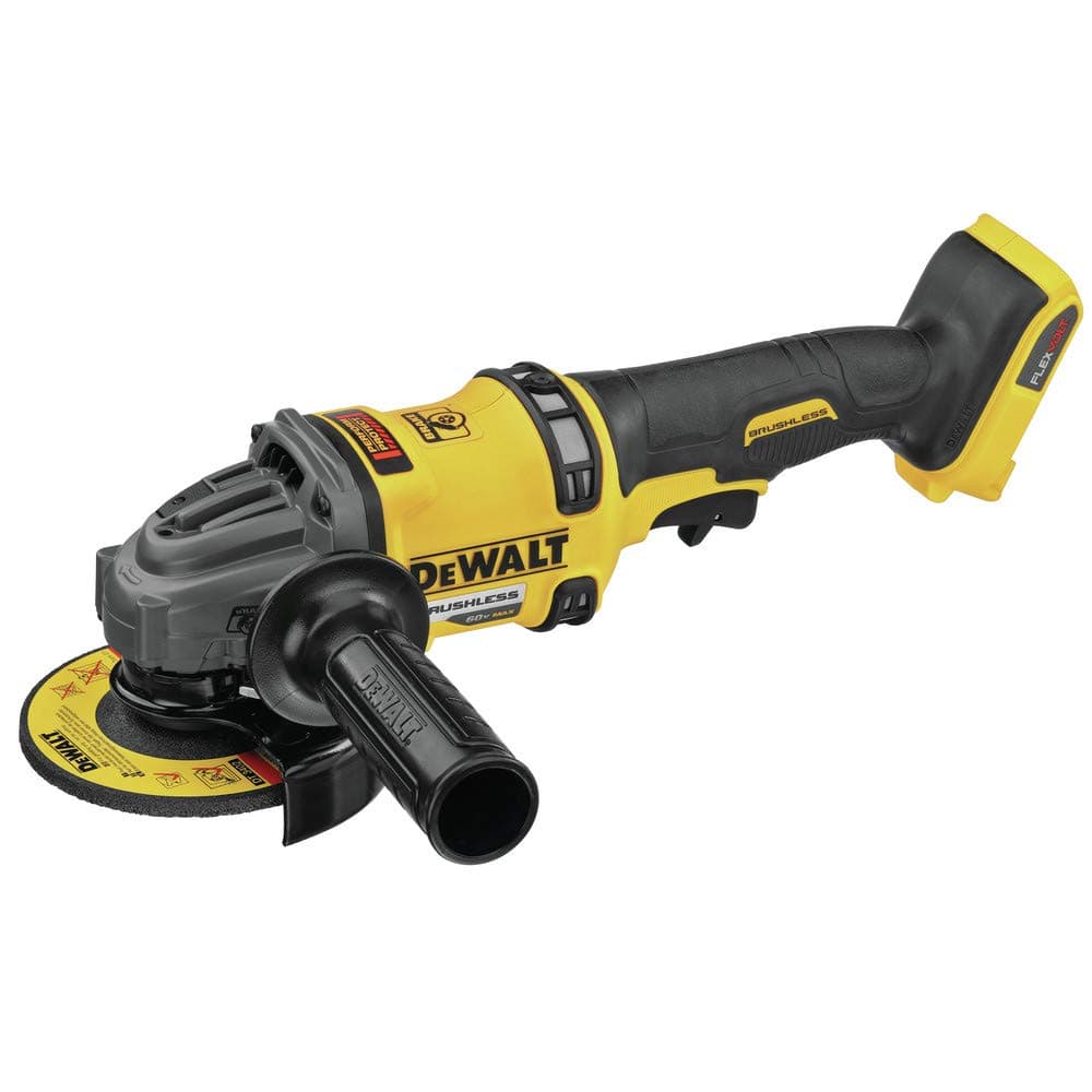 FLEXVOLT 60V MAX* Angle Grinder with Kickback Brake, 4-1/2-Inch to 6-Inch, Tool Only (DCG418B)