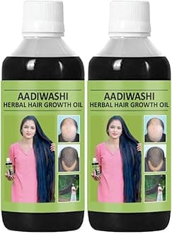 Original AADIWASHI Herbal Hair Oil for Hair health for Women Anti Hair fall & Dandruff Oil | Suitable for All Hair Types (125ml, Pack of 2)