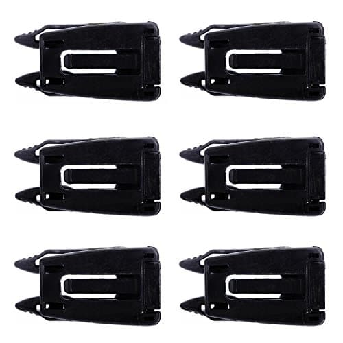 EKLOEN Tactical Bag Accessories for Molle Systems 6 pcs,Practical Backpack Accessories (Black)