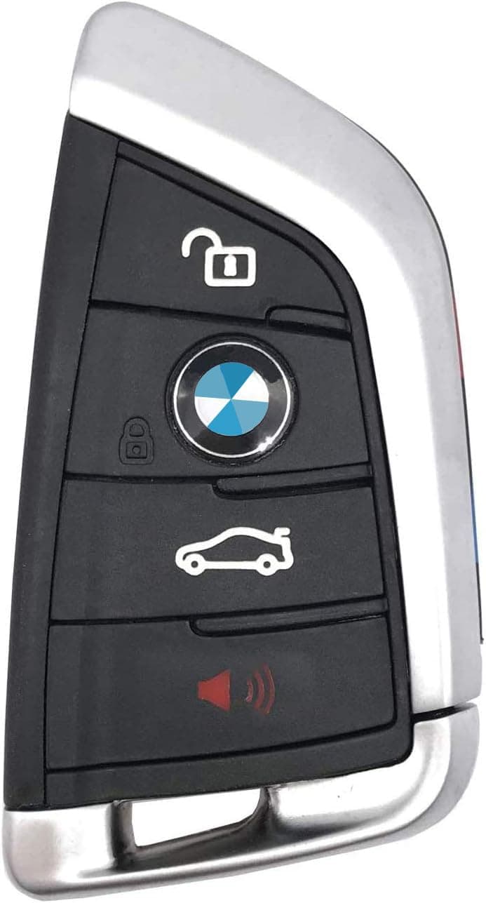 Arrvweer Replacement Keyless Entry Remote Control Key Fob Case Fit for BMW 1 3 5 7 Series X1 X5 X6 M5 M6 Key Fob Cover Shell 4 Buttons