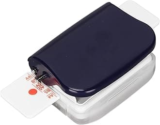 Manual Binding Machines 6mm Hole Dia 6 Holes Cinch Book Binding Machine With A Ruler Multipurpose Coil Binding Machine For For A4 B5 A5 (Blue)