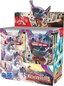 Pokemoon TCG 50-Card Bundle – 5 Packs of 10 Random Cards | Includes Rare, Holo, & Common Carrds | Collectible Trading Board Games (PALDEA Evolved)