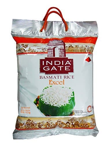 White Basmati Rice - Excel, 10 Pound by India Gate