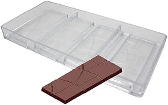Goldbaking Plain Bar Chocolate Mold Polycarbonate Candy Bar Mold Fancy Bars PC Chocolate Mould