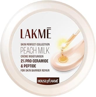 - LAKMÉ Peach Milk Soft Crème Moisturizer, Light Weight Face Cream with 24hr Moisture Lock, 50g