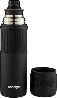 Thermalock Travel Mug, Stainless Steel Vacuum Flask, Leakproof, Coffee Mug With Bpa Easy-Clean Lid, Matte Black, 740 ml ,2095794