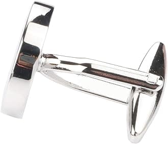 Mens Classic Stainless Steel Initial Cufflinks 26 Alphabet Initial Letter Cufflinks Business Wedding Shirts A-Z