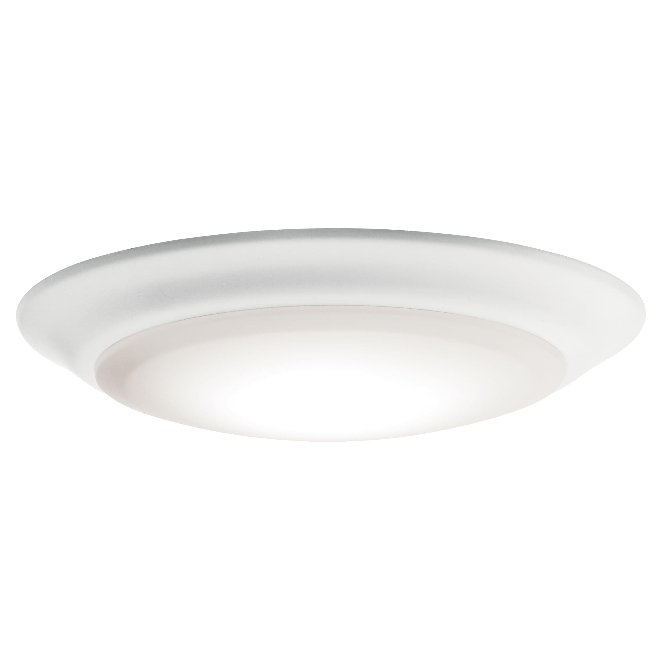 Gen 1 LED Downlight in White, 7.5” Ceiling Flush Mount Wet Rated Interior Dimmable Light for Living Room, Dining Room, Kitchen, Bathroom and Bedroom, 3000K, (7.5” x 1.5”), 43846WHLED30