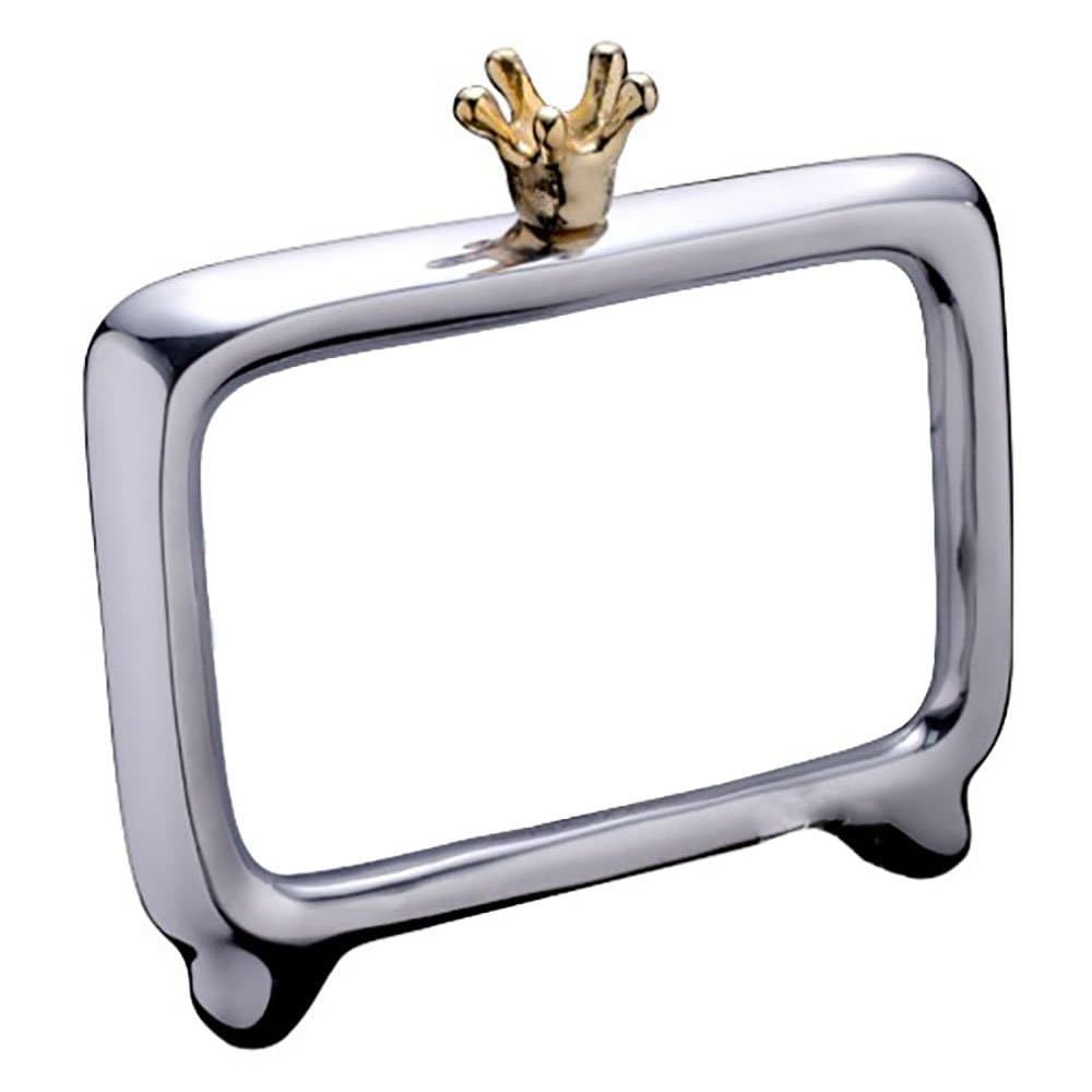 Nima Oberoi Lunares Bebe Frame w/Crown - Silver