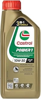 Castrol 3383334 POWER1 4T 10W-30 API SL Synthetic Engine Oil for Bikes (900ml)