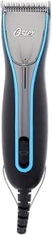 Oster A6 Cool Comfort Heavy Duty Pet Grooming Clippers with Detachable CryogenX #10 Blade, 3 Speed, Aqua Sky (078006-000-000)