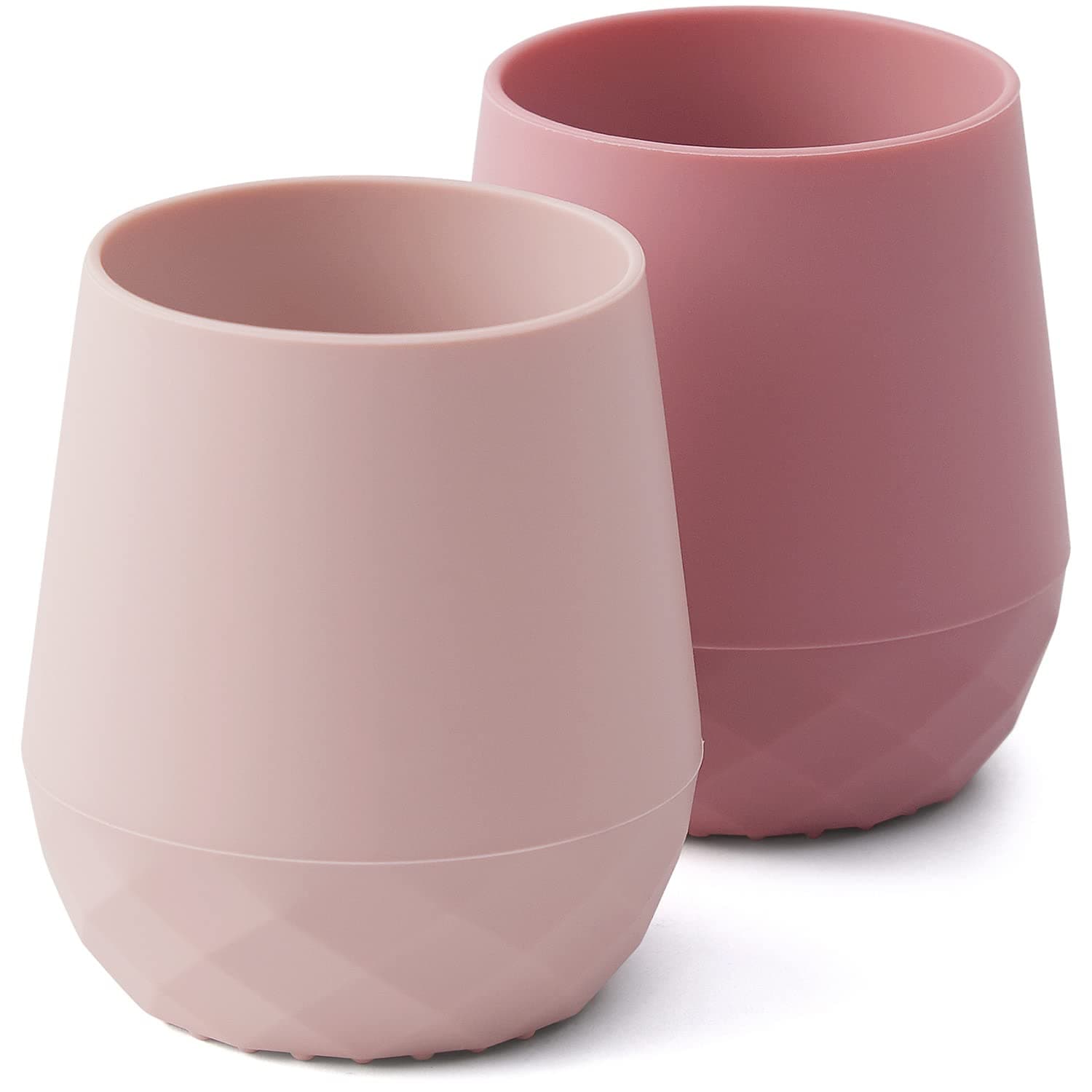 Silicone Baby Cups for 6-12 Months, Tiny Open Cups for Training and Water Drinking, Baby Led Weaning Supplies, 2 OZ