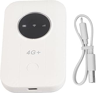 4G LTE Mobile Hotspot, 300Mbps High Speed Transfer Rate Mobile Hotspot Router with SIM Card Slot, Rechargeable Hotspot Device for Travel Home