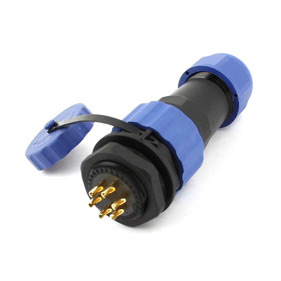 SD13 Waterproof Aviation Plug Socket 13mm 6 Pin Panel Mount Cable Connector IP68