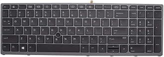 Abakoo New Replacement Keyboard for HP Zbook 15 G3 G4 Zbook 17 G3 G4 Backlit Pointer US 848311-001 PK131C31A00