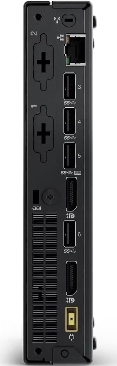 Lenovo ThinkCentre M625 Mini Desktop Computer PC [Windows 11 Pro], 2-core AMD A4-9120C(up to 2.4 GHz), 8GB RAM, 256GB PCIe SSD, AMD Radeon R4 Graphics, 2x Display Ports, 6x USB Ports, RJ-45, w/Battery
