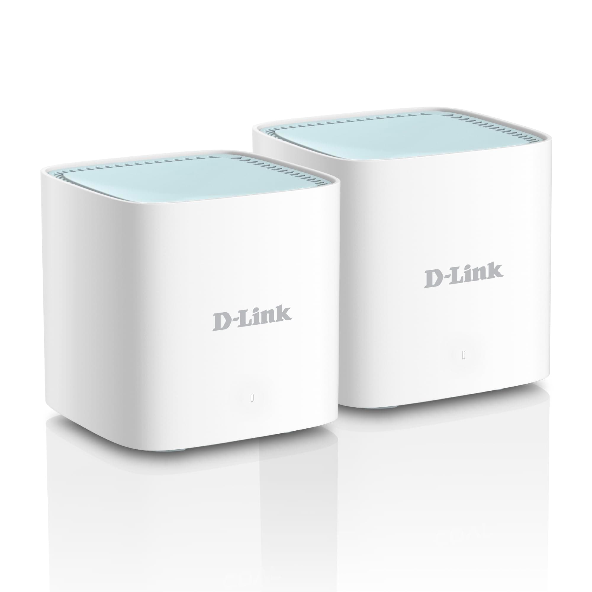 - D-Link M15 | WiFi 6 Speed 1500 Mbps | Pack of 2 - Covers Upto 4000 Sq. Ft.| Dual Band | Gigabit Port |AI Powered Mesh Router |Seamless Whole Home |MTCTE Certified