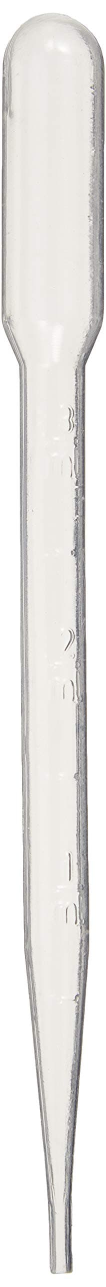 ACENIX® [ Value Pack ] 100 Pcs High Precision Disposable Pipettes 3ml, 0.1oz Plastic Gradually Transfer Pipettes Dropping Pasteur Pipettes Pipettors Liquid Dropper