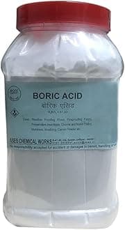 Boric Acid Powder For Carrom Board Removing Pests Cockroaches,Food Grain, Carrom boards H3BO3 (1 Kg, White)