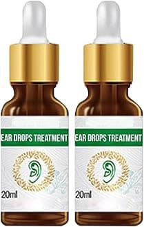 KOKOPO Organic Ear Ringing Remedy Drops, Ear Drops for Ear Infection Treatment, Earache Relief Drops, Relieves Ear Aches, Infections, Swimmer's Ear, Kids Safe (2 PCS)
